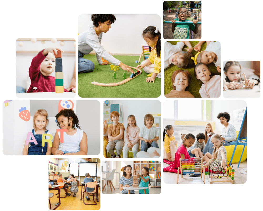 Happy children at nursery